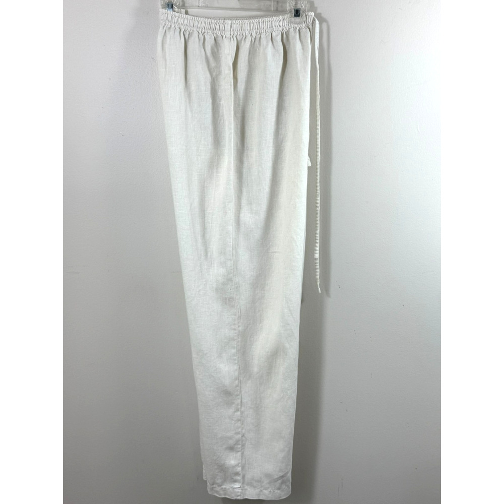 Outfit JPR Linen Drawstring Pants Women’s Medium White Coastal Minimalist Resort